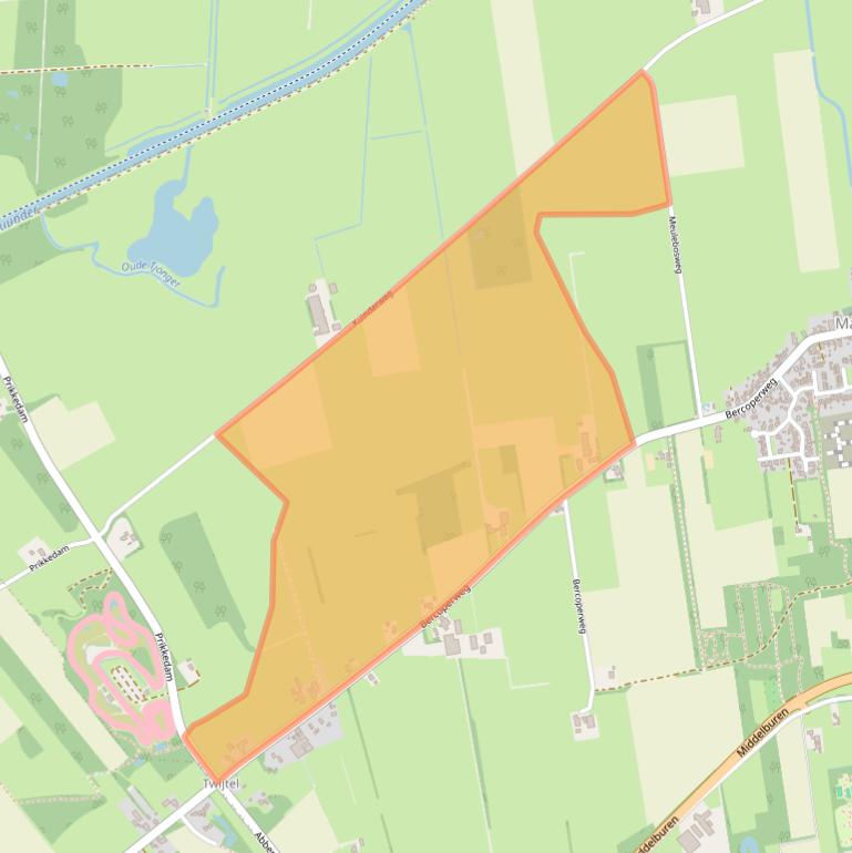 Kaart van postcodegebied 8423TT.