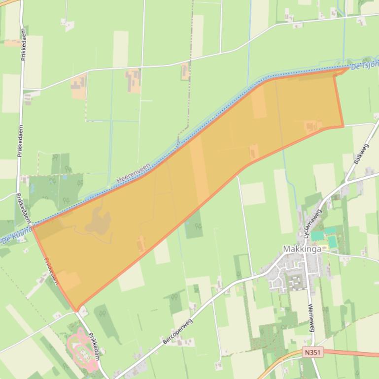 Kaart van postcodegebied 8423VB.