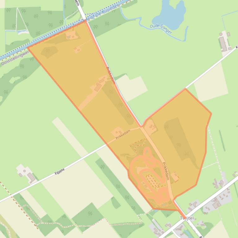 Kaart van postcodegebied 8423VC.