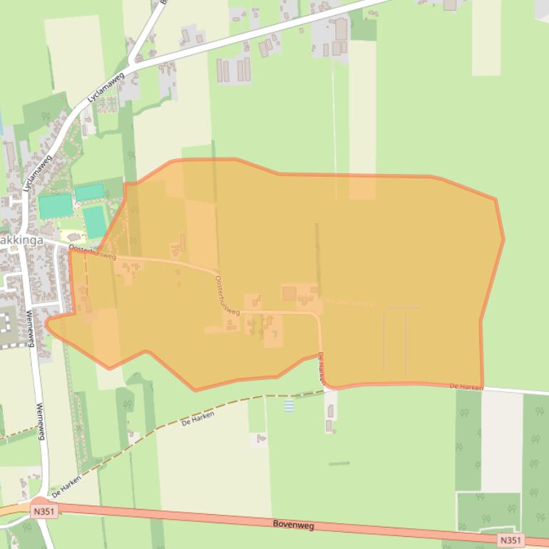 Kaart van postcodegebied 8423VK.