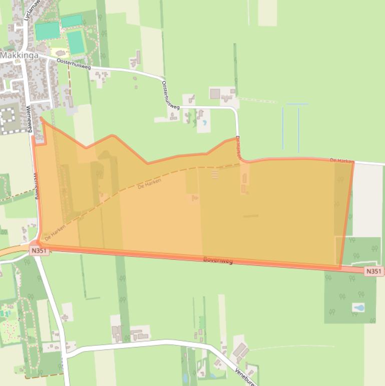 Kaart van postcodegebied 8423VL.