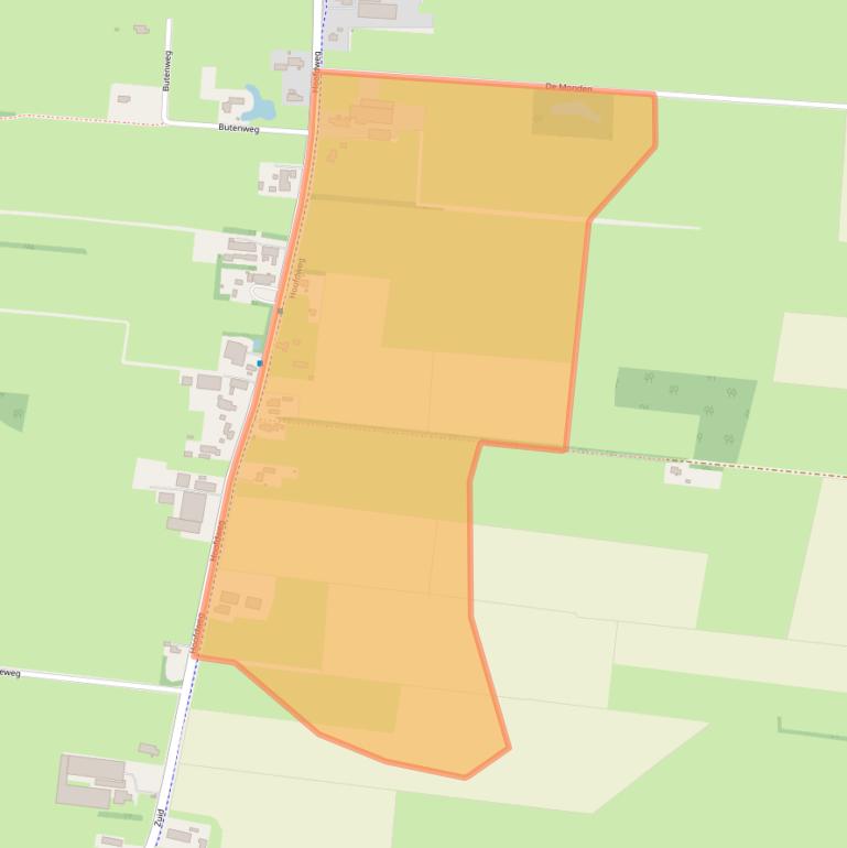 Kaart van postcodegebied 8424PK.