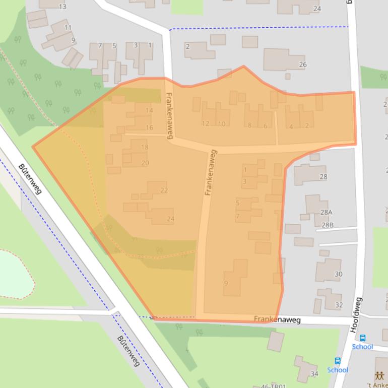 Kaart van postcodegebied 8424PP.