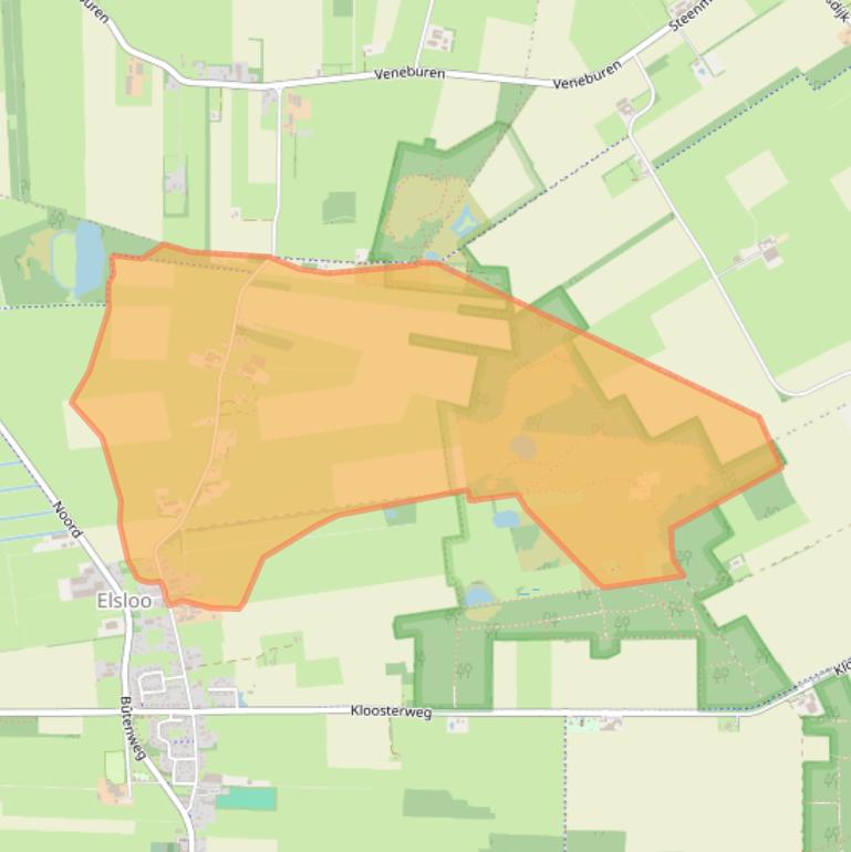 Kaart van postcodegebied 8424SJ.