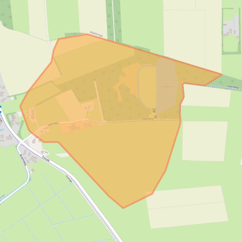 Kaart van postcodegebied 8424SL.