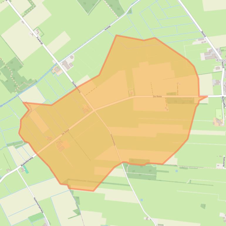 Kaart van postcodegebied 8424SM.