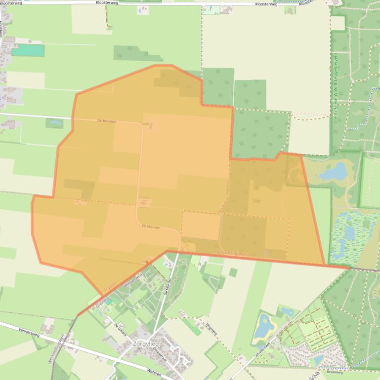 Kaart van postcodegebied 8424SP.