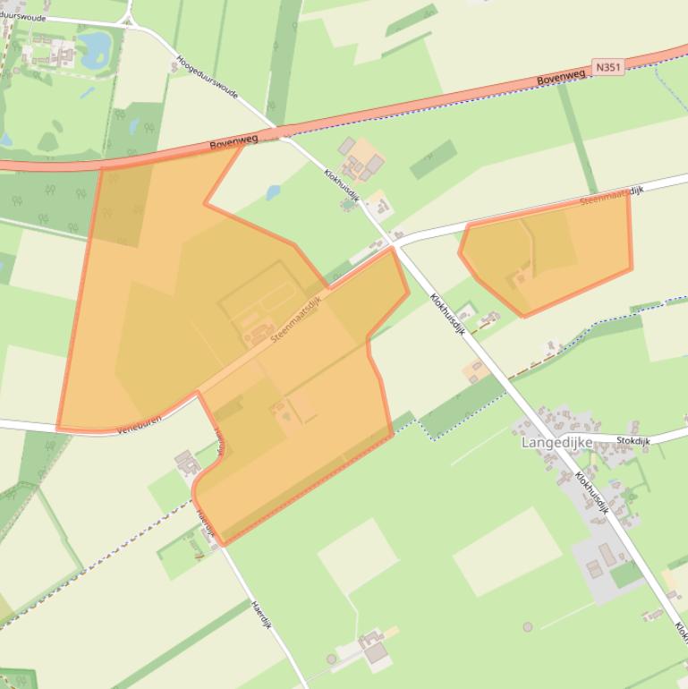 Kaart van postcodegebied 8425SJ.