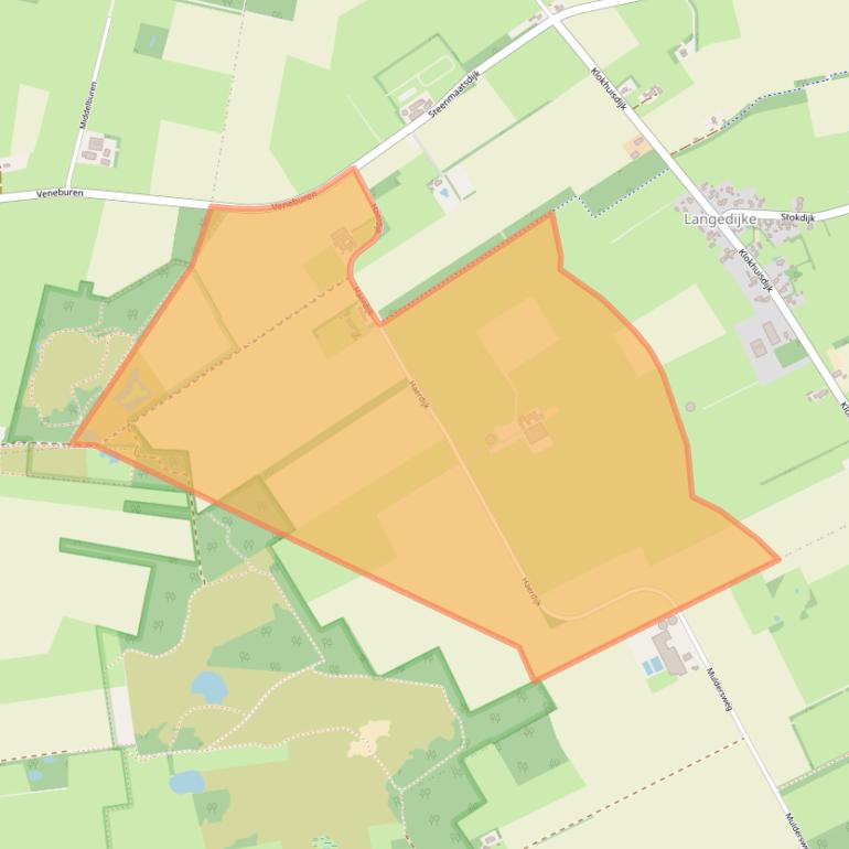 Kaart van postcodegebied 8425SR.