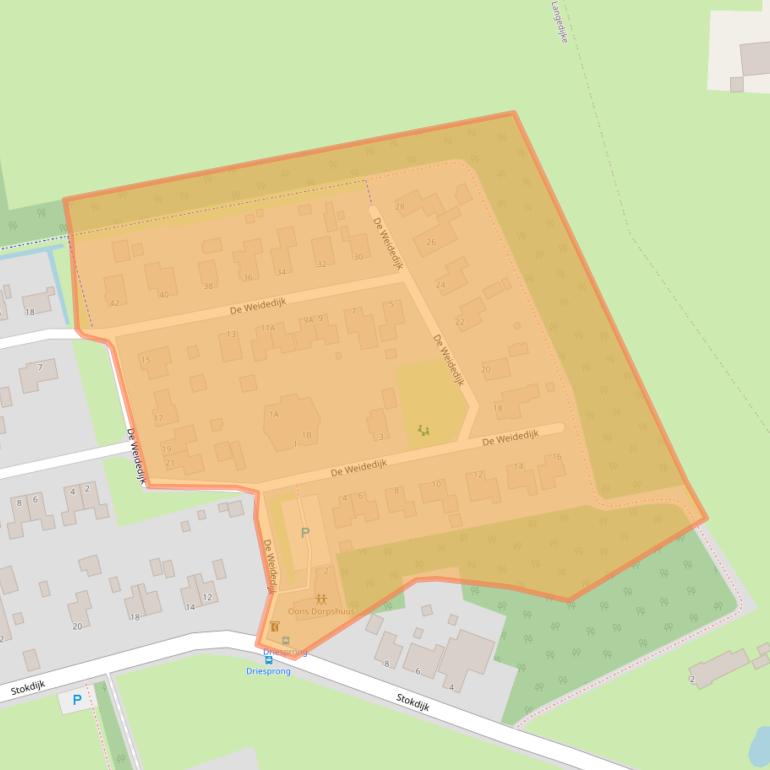 Kaart van postcodegebied 8425SV.