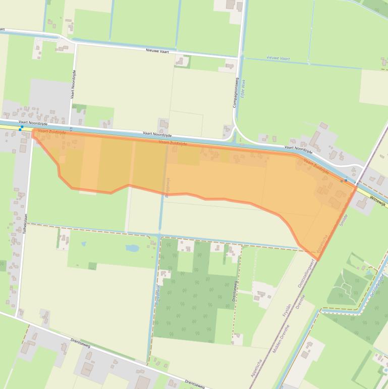 Kaart van postcodegebied 8426AM.