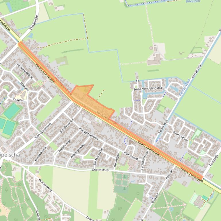 Kaart van postcodegebied 8426AS.