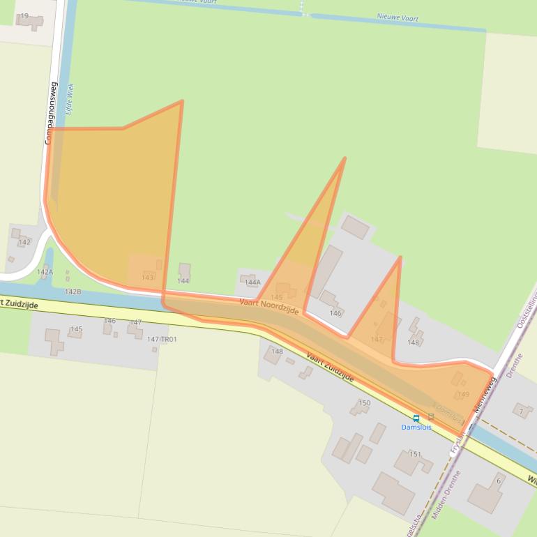 Kaart van postcodegebied 8426BA.