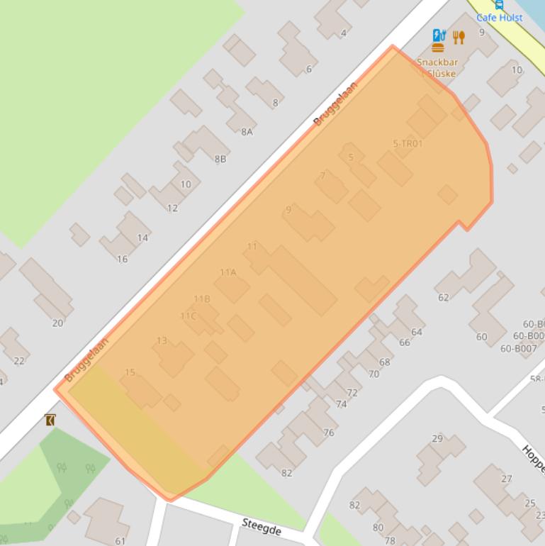 Kaart van postcodegebied 8426BC.