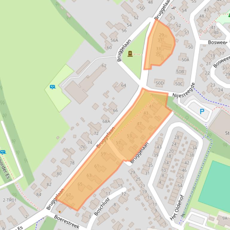 Kaart van postcodegebied 8426BD.