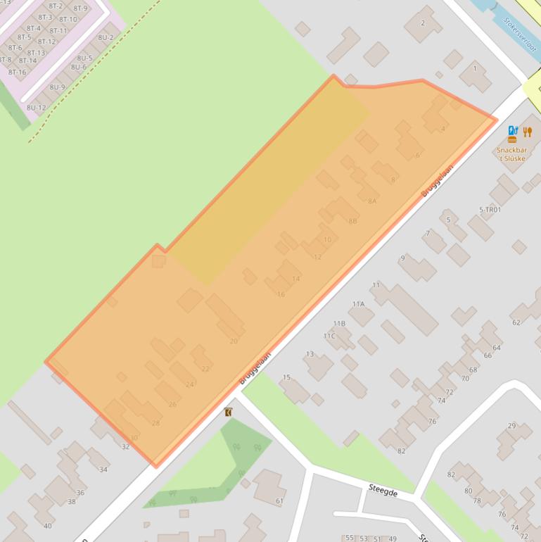 Kaart van postcodegebied 8426BE.