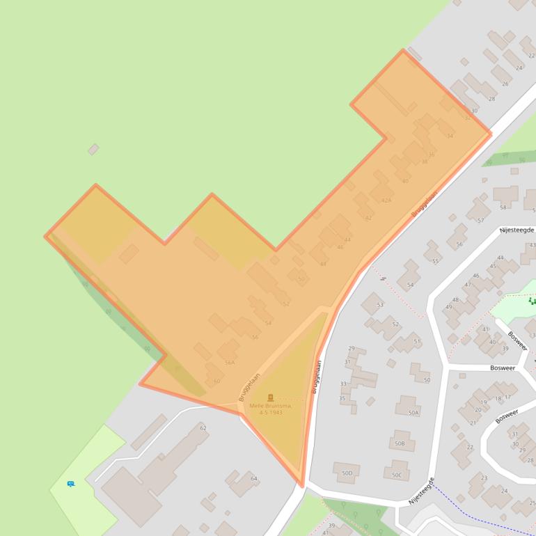 Kaart van postcodegebied 8426BG.