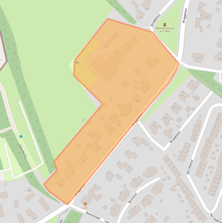 Kaart van postcodegebied 8426BH.