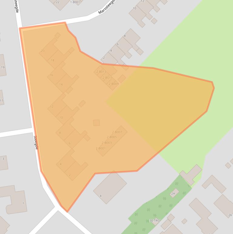 Kaart van postcodegebied 8426CB.