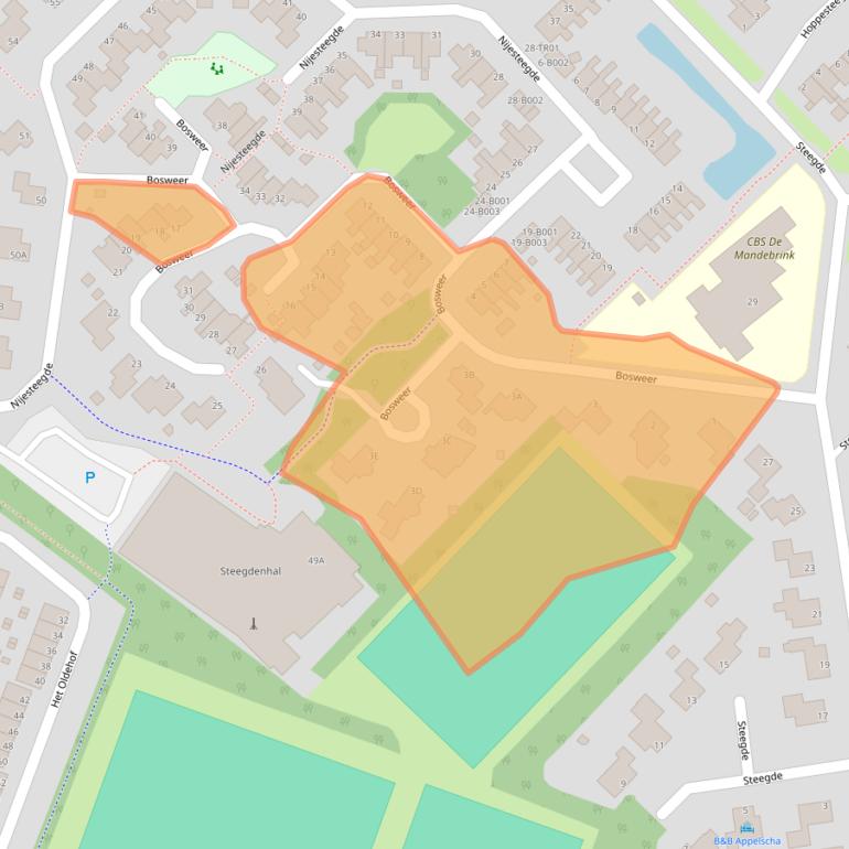 Kaart van postcodegebied 8426CK.