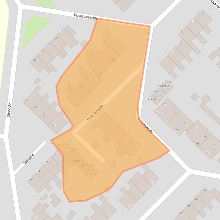 Kaart van postcodegebied 8426CM.