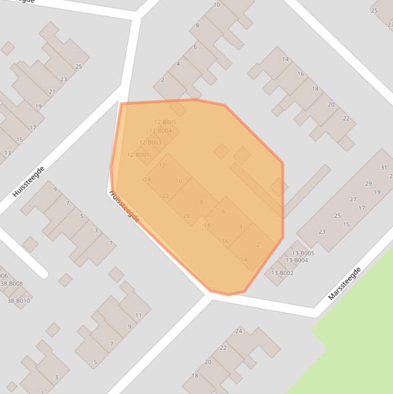 Kaart van postcodegebied 8426CN.