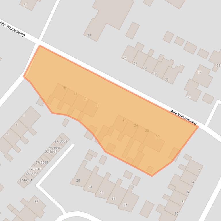 Kaart van postcodegebied 8426CW.