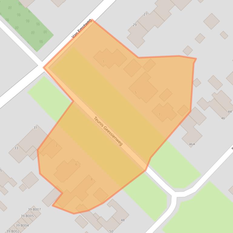 Kaart van postcodegebied 8426CZ.