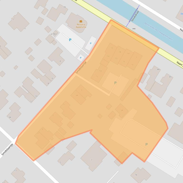 Kaart van postcodegebied 8426DA.