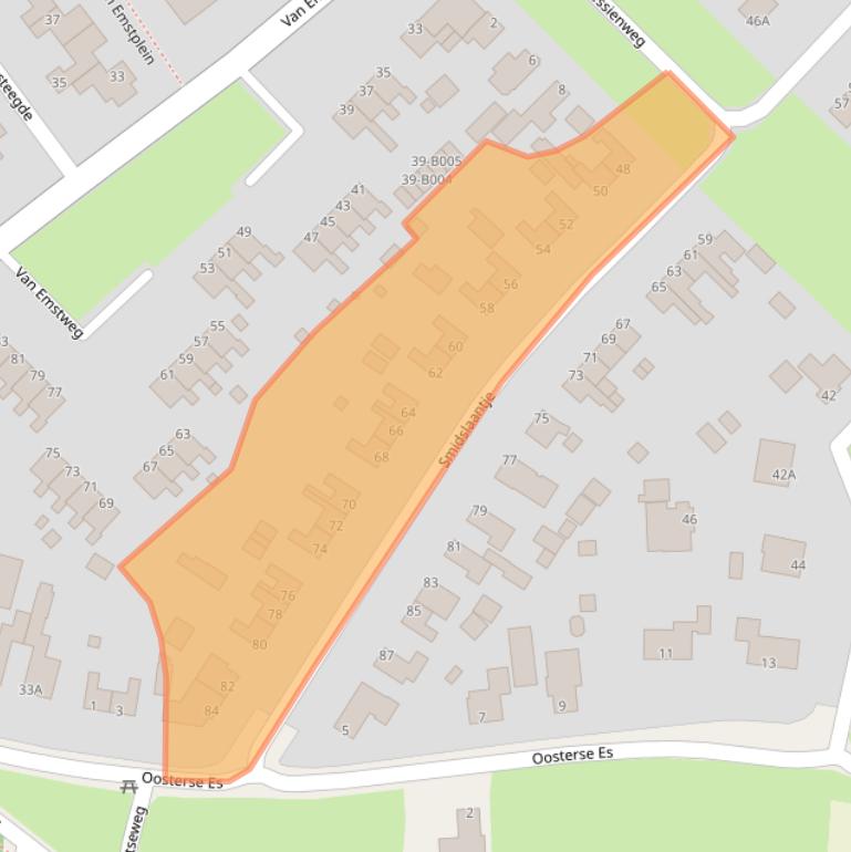 Kaart van postcodegebied 8426DG.