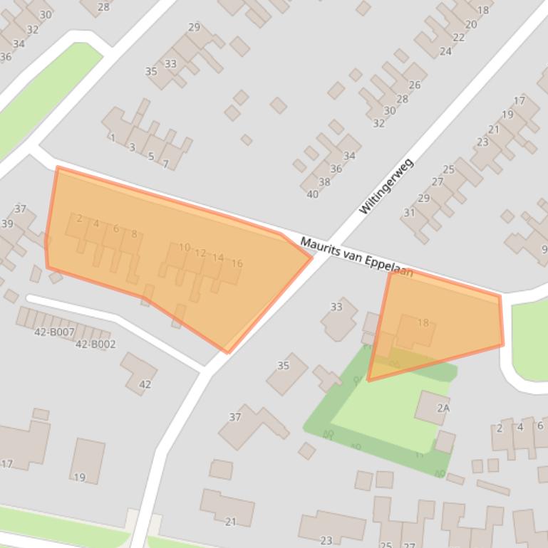 Kaart van postcodegebied 8426DS.