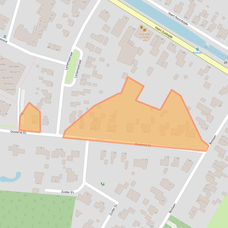 Kaart van postcodegebied 8426EL.