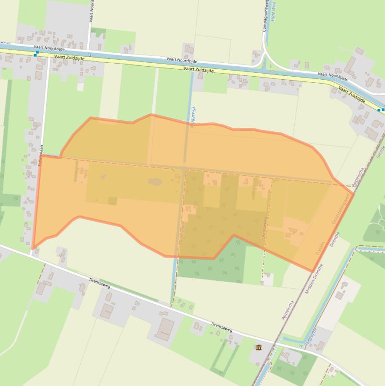 Kaart van postcodegebied 8426ET.