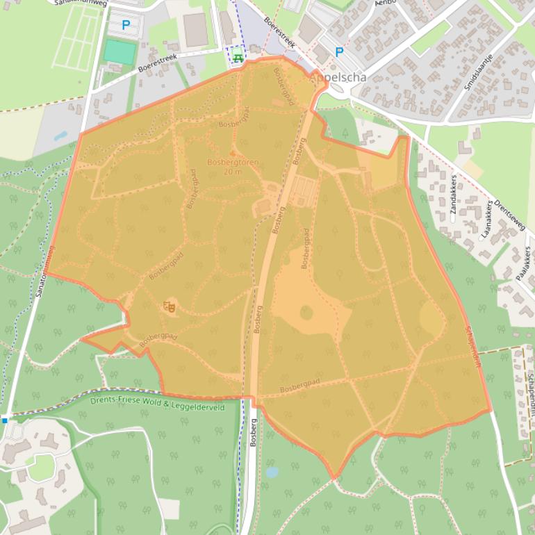 Kaart van postcodegebied 8426GJ.