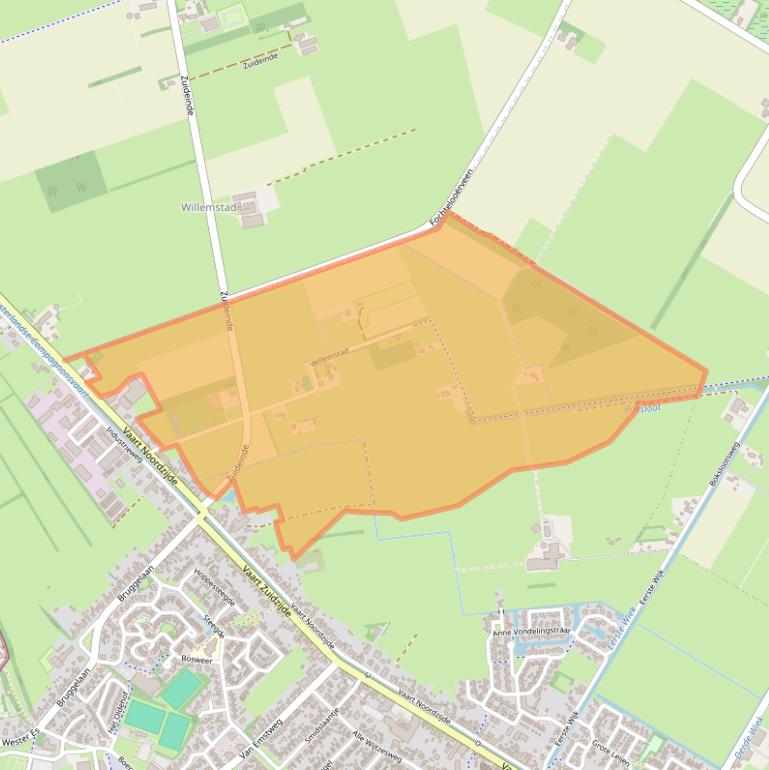 Kaart van postcodegebied 8426HA.