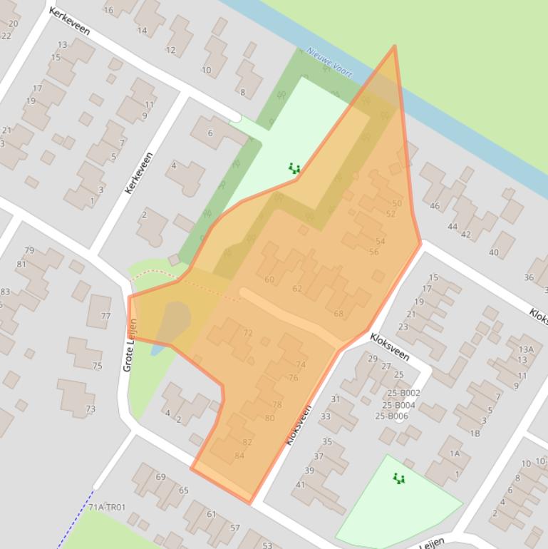 Kaart van postcodegebied 8426JC.