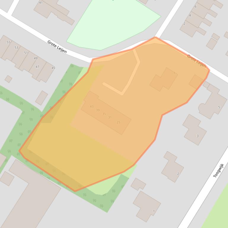 Kaart van postcodegebied 8426JD.