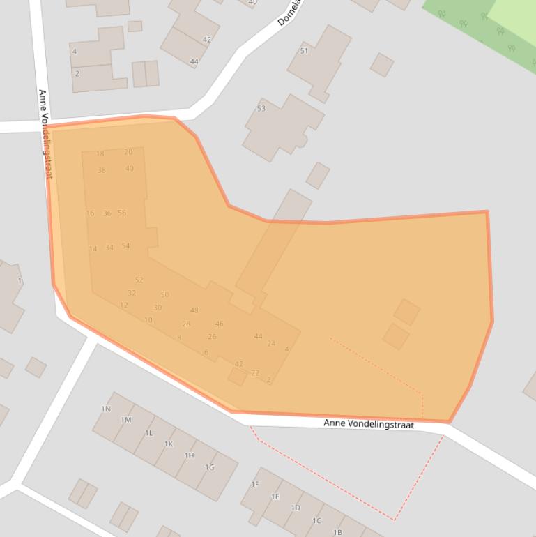 Kaart van postcodegebied 8426LA.