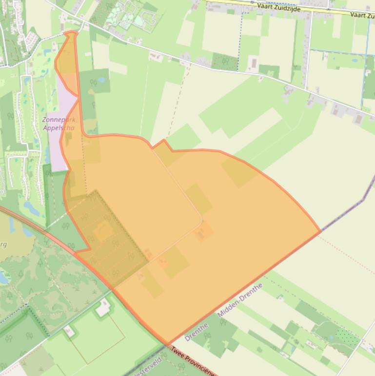 Kaart van postcodegebied 8426SN.
