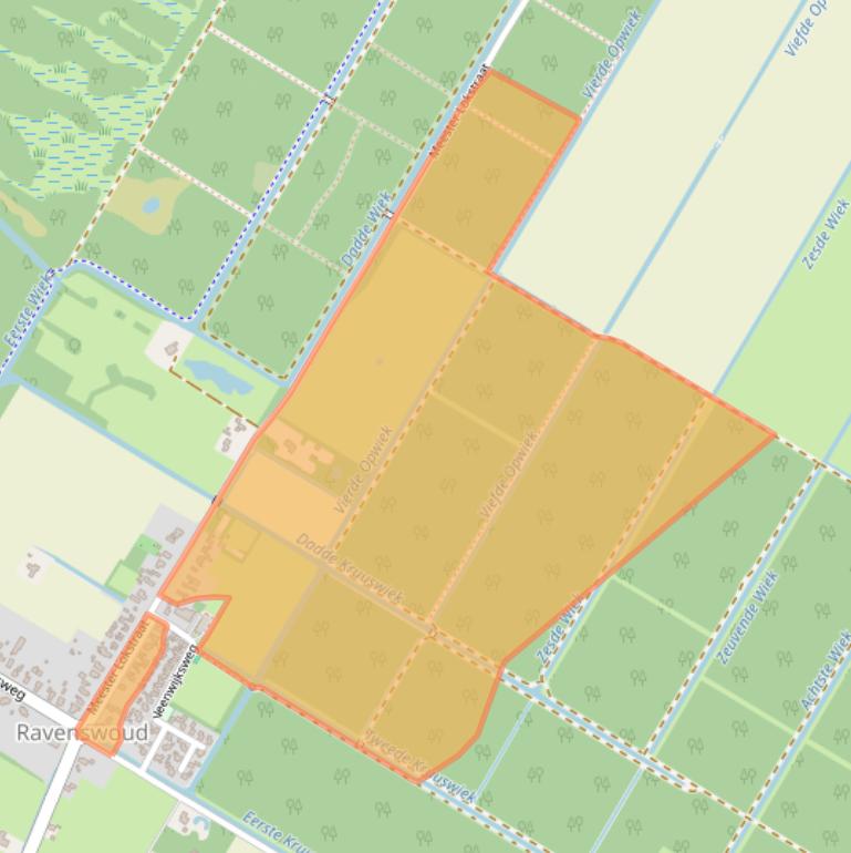 Kaart van postcodegebied 8427RD.