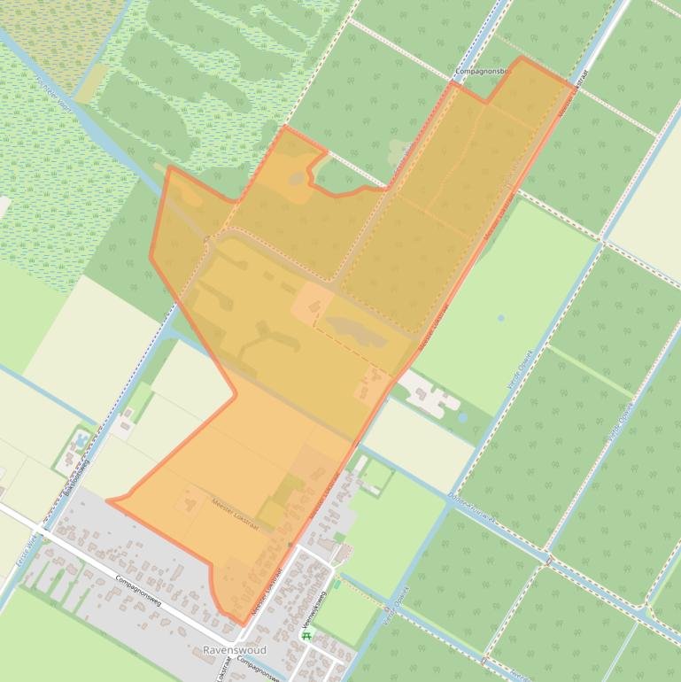 Kaart van postcodegebied 8427RE.