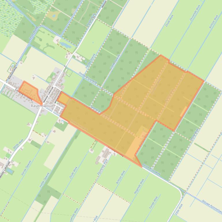 Kaart van postcodegebied 8427RH.