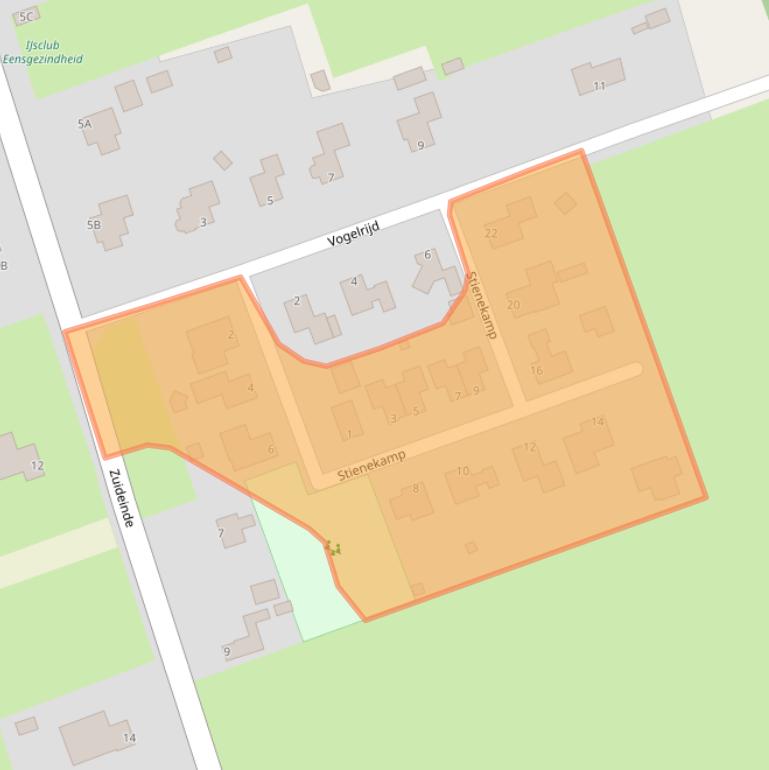 Kaart van postcodegebied 8428HA.