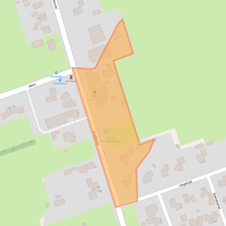 Kaart van postcodegebied 8428HB.