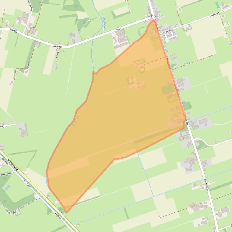 Kaart van postcodegebied 8428HE.