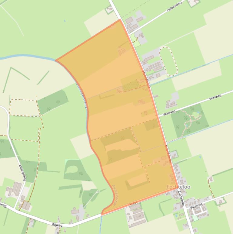 Kaart van postcodegebied 8428HL.