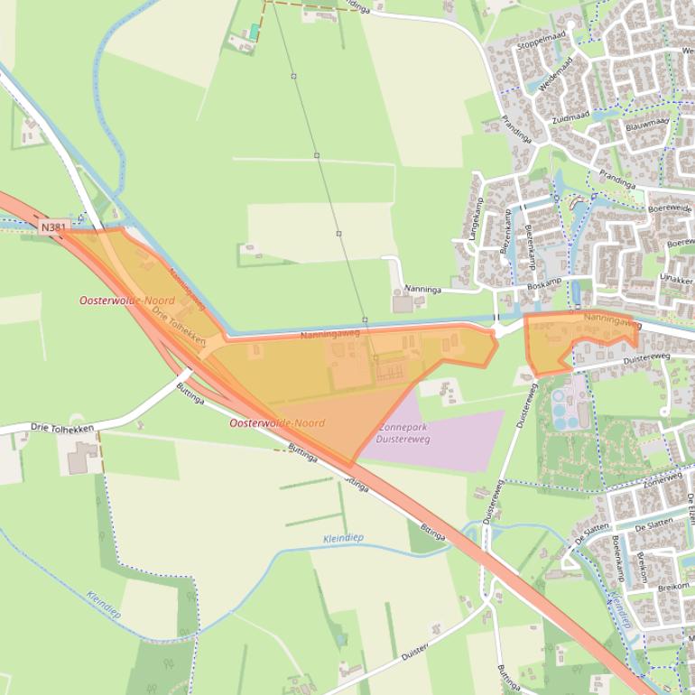 Kaart van postcodegebied 8431AC.