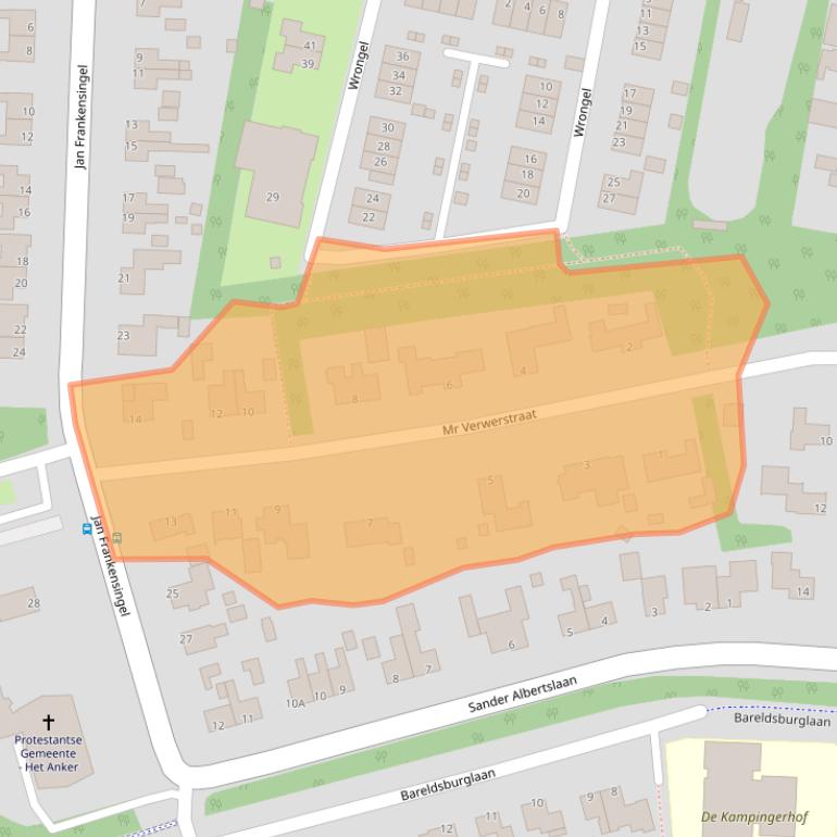 Kaart van postcodegebied 8431AE.