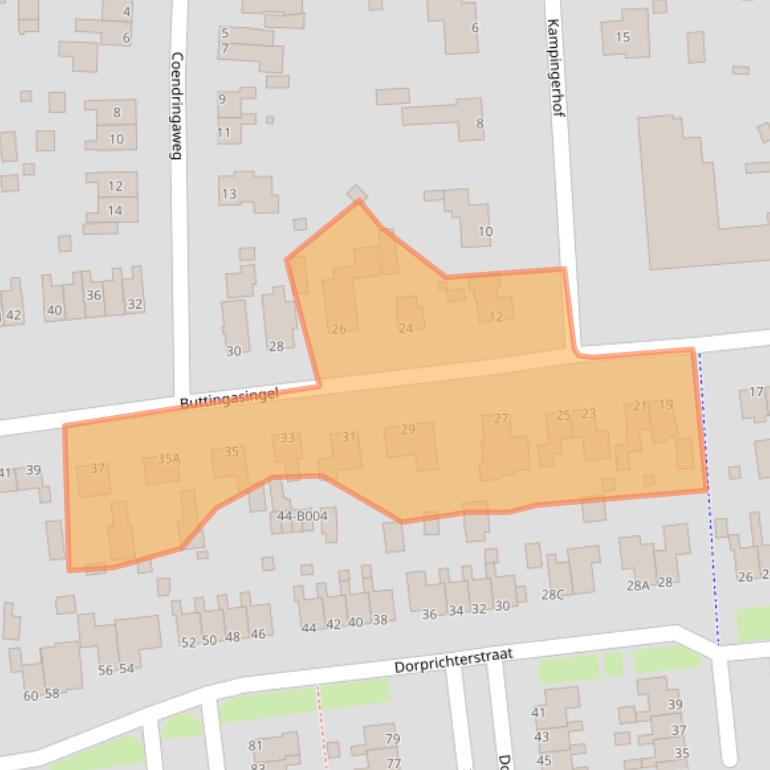 Kaart van postcodegebied 8431AW.