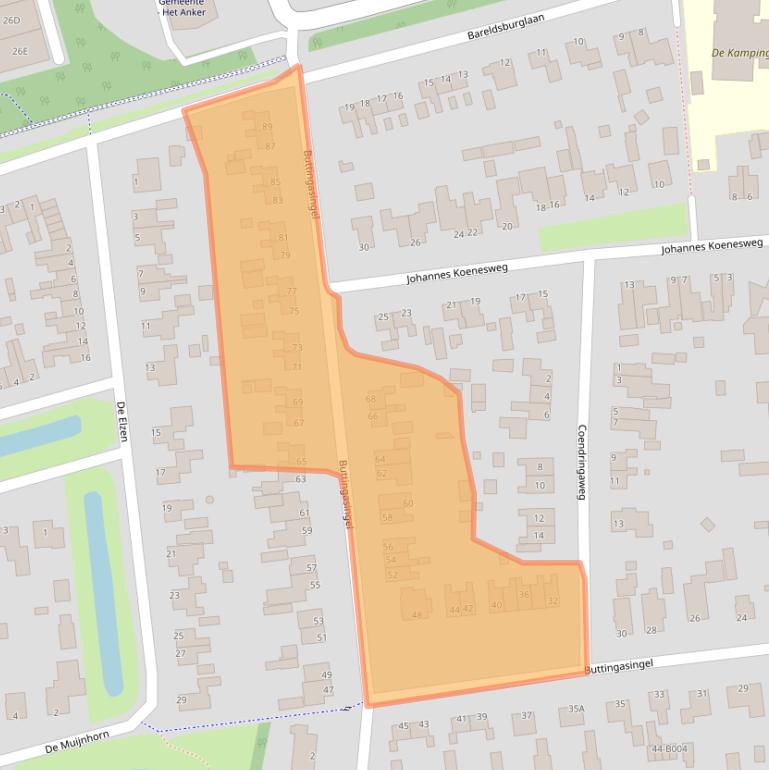 Kaart van postcodegebied 8431AZ.